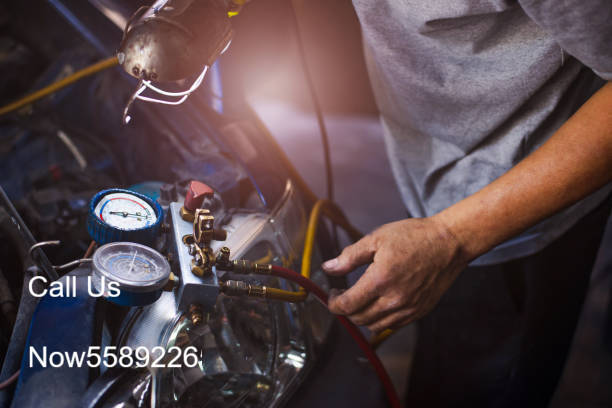 Car air conditioning technician number