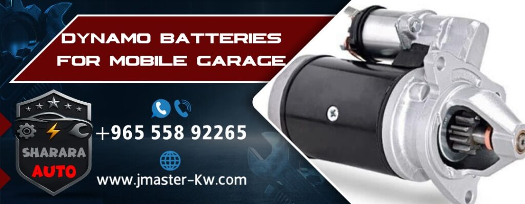 Dynamo batteries for mobile garage