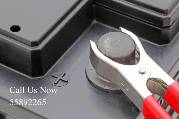 Car battery charging connection