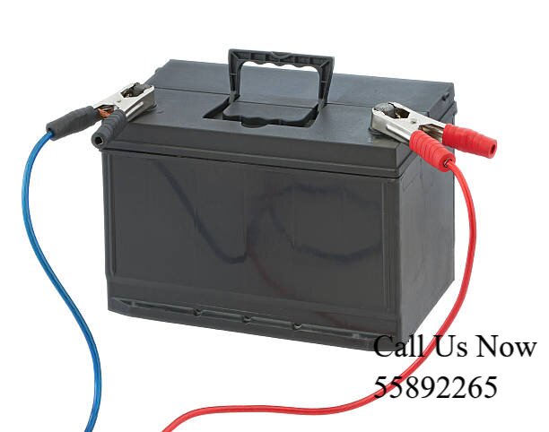 Car battery charging connection