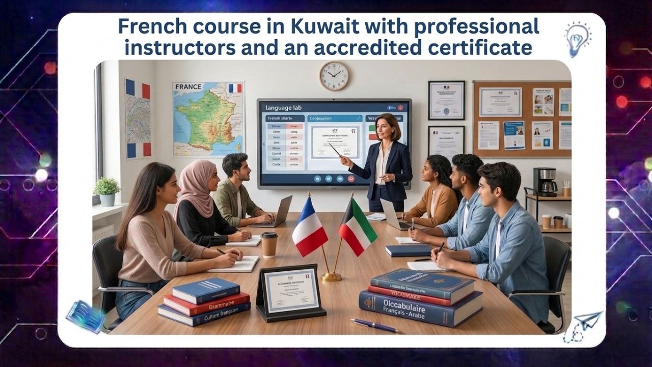 French course in Kuwait with professional instructors and an accredited certificate (Phone: 55780380)