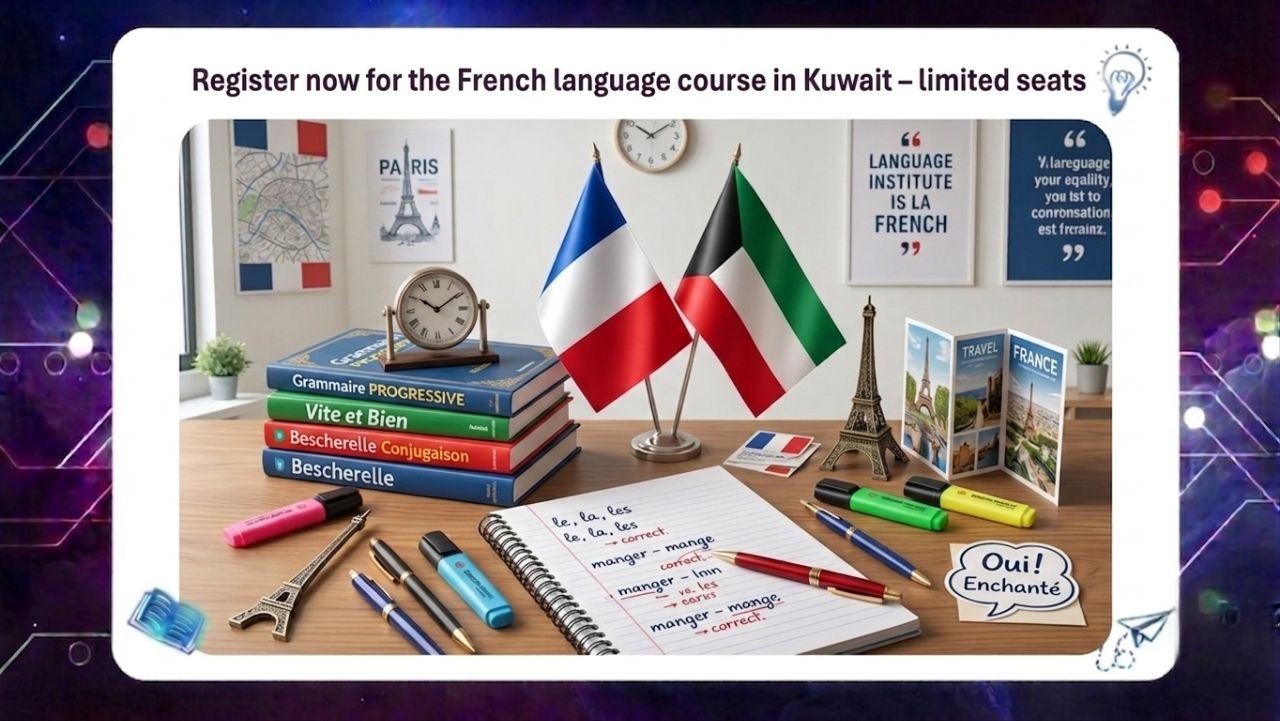 French language course in Kuwait – limited seats via AFT Institute (Phone: 55780380)