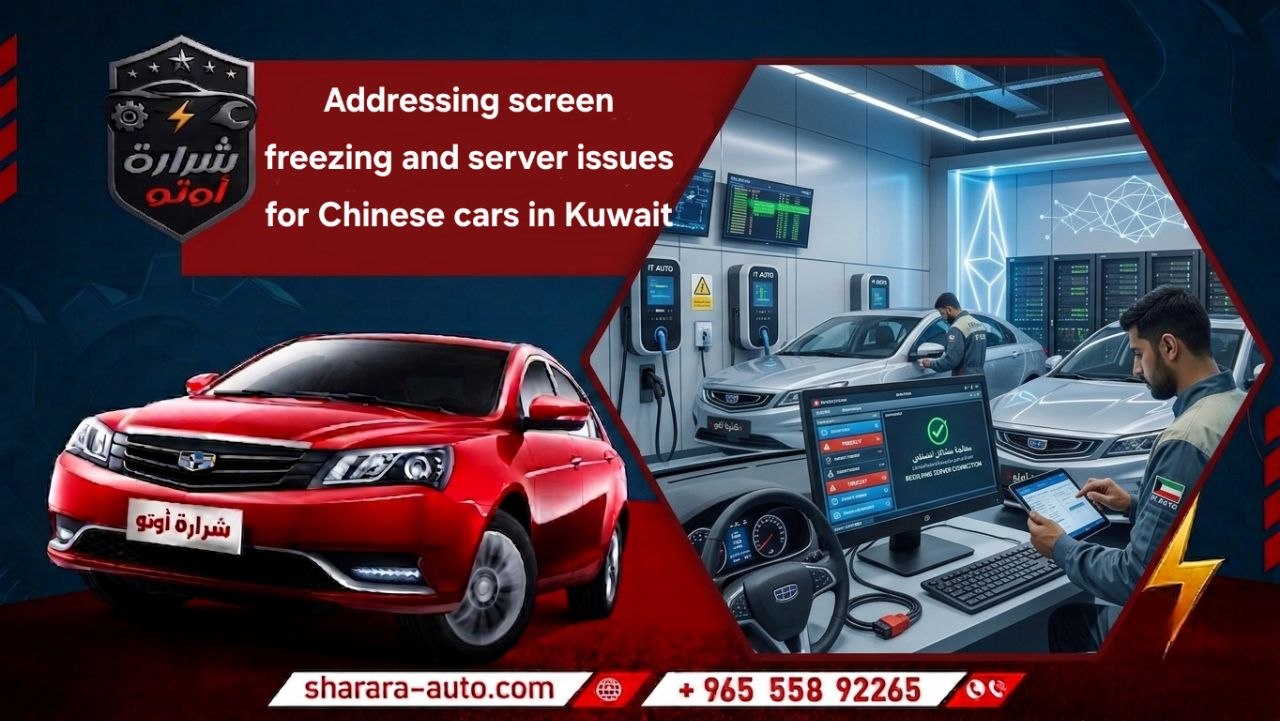 Addressing screen freezing and server issues for Chinese cars in Kuwait 55892265