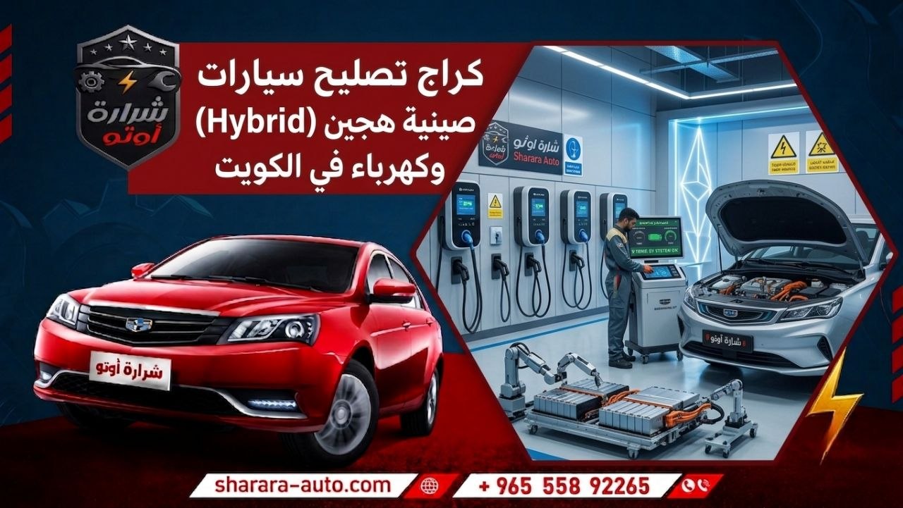 كراج تصليح سيارات صينية هجين (Hybrid) وكهرباء في الكويت