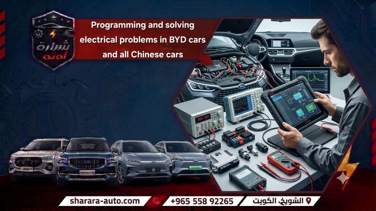 programming and electrical troubleshooting service for BYD and all Chinese cars at Sharara Auto Garage best garage in Kuwait 55892265